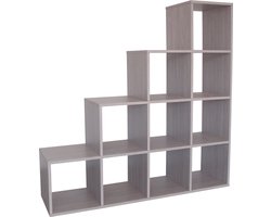 Rousseau - Vakkenkast / Roomdivider - Grijs - 141x39x142 cm