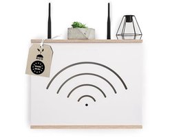 Routerkast - Wandbox voor Wifi en Elektronica - Ruimtebesparend en Elegant Design - Perfect voor Compacte Ruimtes