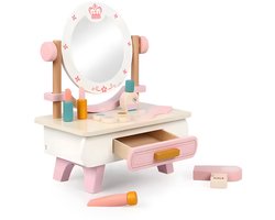 Roveli Toys® Kaptafel - Hout - Kleurrijk - Speelgoed - Kaptafel Kind- Met Accessoires