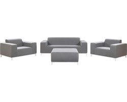 ROVIGO - Loungeset voor 5 - Grijs - Polyester