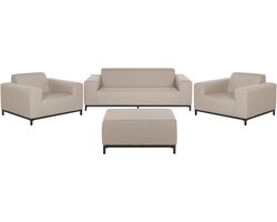 ROVIGO - Loungeset voor 5 - Zandbeige - Polyester