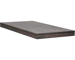 Rowico Home Brooklyn Verlengstuk voor Houten Eettafel - Massief Eikenhout - Japandi - Scandinavisch - Bruin - Donker Eiken - 50 x 95 cm