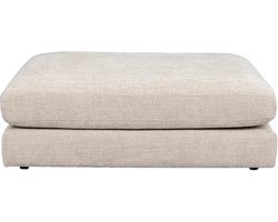 Rowico Home Duncan Hocker - Lichtgrijs - Stoffen - Scandinavisch - Grote Hocker - Poef - op Pootjes - 112 x 103 x 41 cm