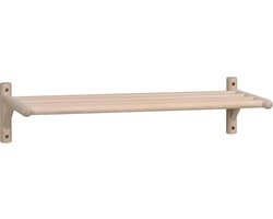 Rowico Home Milford Schoenenrek Whitewash - Hout - Hangend Schoenenrek - 80 cm Breed - Zwevend - Schoenerek Eiken - 80 x 33 x 19 cm