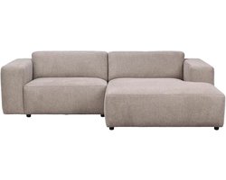 Rowico Home Willard gestoffeerde 3-zits hoekbank beige - rechts - 234 cm