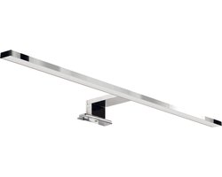 ROXANA LED Spiegelverlichting - Badkamer Lamp - Schilderijverlichting - Rechthoek 13W - 1430 Lumen - 4100K Daglicht wit - Glans Chroom Aluminium - 600 mm - IP44