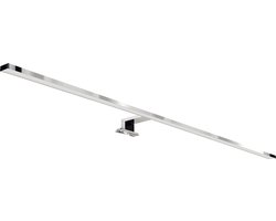 ROXANA LED Spiegelverlichting - Badkamer Lamp - Schilderijverlichting - Rechthoek 15W - 1650 Lumen - 4100K Daglicht wit - Glans Chroom Aluminium - 900 mm - IP44