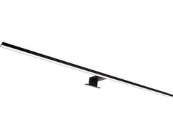 ROXANA LED Spiegelverlichting - Badkamer Lamp - Schilderijverlichting - Rechthoek 15W - 1650 Lumen - 4100K Daglicht wit - ZWART - 900 mm - IP44