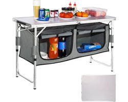 Roxana® Picknicktafel Opvouwbaar - Verstelbaar - Met Opbergtas - Alluminium Frame