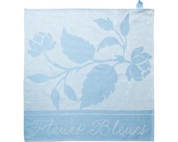 Royal Boch Fleurs Bleues Theedoek Blauw 60 x 60 cm