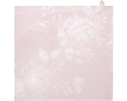Royal Boch Fleurs Rouges Theedoek Roze 60 x 60 cm