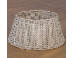 Royal Christmas - Rotan kerstboomhuls - 60 cm - Wit60+