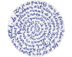 Royal Delft Diskus! bord Geluk