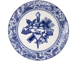 Royal Delft Schiffmacher Geloof, Hoop en Liefde sierbord  24 cm