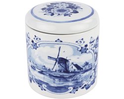 Royal Delft stroopwafelpot Molen