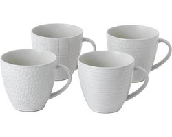 Royal Doulton - Gordon Ramsay Maze White Mokken Set 375ml 4delig