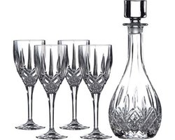 Royal Doulton Karaf en 4 wijnglazen - glas
