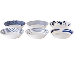 Royal Doulton Pacific Pastabord - Ø22 cm - Assorti 6 stuks
