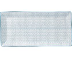 Royal Doulton Pastels Rectangular Tray 39cm Herringbone