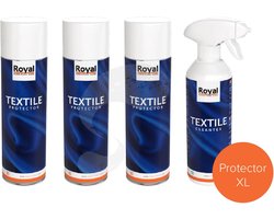 Royal Furniture care - protector XL - 3 x textile protector (3 x 500ml) + 1 x cleantex