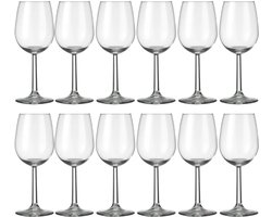 Royal Leerdam - Wijnglazen - 12 stuks - 12-delige Wijnglazen Set - 290 en 230 ml - Bouquet Wijn Glazen - Wijnglas - 12-delig - Rode en Witte Wijnglazen - Borrelglazen - met Luxe Geschenkverpakking - Cadeau - Tumbler - Luxe Uitstraling