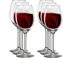 Royal Leerdam Wijnglazen Esprit - 6x stuks - witte/rode wijn - 250 ml - Wijn drinken - glas