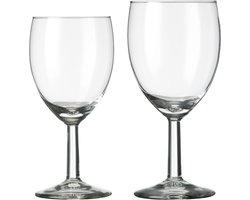 Royal Leerdam - Witte Wijnglazen Set - Gilde - 24 cl & 29 cl - Glazenset - 12 stuks