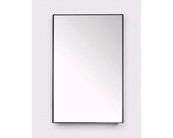 Royal plaza Merlot spiegel 80 x 80 cm mat zwart