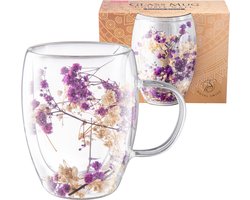 Royal Swiss® Theeglazen 350 ml – Latte Macchiato Glazen – Dubbelwandige Koffieglazen – Borosilicaatglas