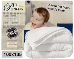 Royal Touch Luxe -Hotel Kwaliteit - Princess kinderdekbed Baby-Ledikant-All Year-Dekbed 100x135cm-Geschikt voor het hele jaar - Anti Allergie -Antibacterieel- Anti-huisstofmijt-Wasbaar-100% Veilig