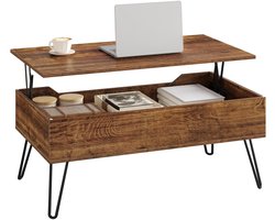 RoyaLuxe - Salontafels - Salontafel - Salontafel Met Verborgen Opbergruimte - Bijzettafel - Tafel - Sidetable - Eettafel - Tafels - Woonkamer - Keukentafel - Salontafel Met Opbergruimte - Salon Tafel - Tafeltje - Woonkamer Tafel - Woonkamer Tafeltje