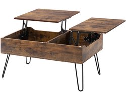 RoyaLuxe - Salontafels - Salontafel - Salontafel Met Verborgen Opbergruimte - Bijzettafel - Tafel - Sidetable - Eettafel - Tafels - Woonkamer - Keukentafel - Salontafel Met Opbergruimte - Salon Tafel - Tafeltje - Woonkamer Tafel - Woonkamer Tafeltje
