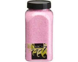 Roze Decoratie Zand 650ml - Mica Decorations