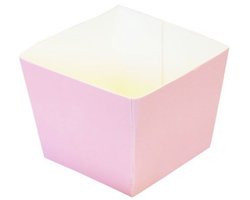 Roze Kartonnen Bakjes - Set van 12 stuks | Snackbakjes |