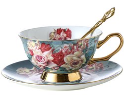 Roze nam fine bone china kopje koffie Set