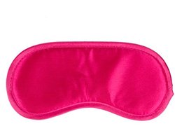 Roze satijnen oogmasker