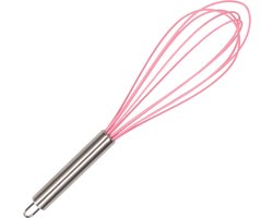 Roze siliconen garde - 30 cm - Keukengerei / keukengereedschap gardes