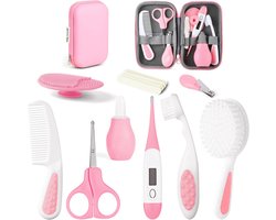 Roze Verzorgingsset voor Baby\'s (14-delig) - Essentiële Babyspullen