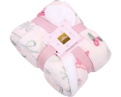 Roze warme sprei / deken Disney Princess 120cm x 150cm
