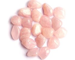 Rozekwarts - Rozenkwarts - Edelstenen - Trommelstenen - Knuffelstenen - 250 gram - AA kwaliteit!!