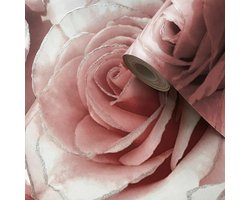 Rozen behang met glitter j28753