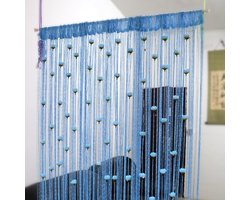 Rozen kralen deurgordijn, kwastgordijn, scheidingsgordijn, woondecoratie, 1x2 meter