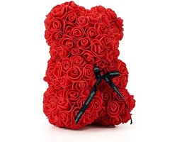 Rozen teddy beer - 25 cm - Valentijn special - liefde - Rose teddy - Rose bear - moederdag -multicolor - valentijn voor haar - valentijn