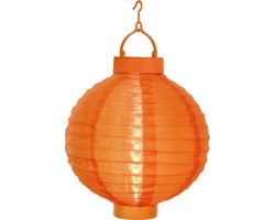 RTM Lighting Solar Lantaarn -Oranje -Wit Licht -22CM -Zonne-Energie