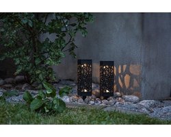 RTM Lighting Solar Priklamp -Zwart -Set van 2 -18CM -Zonne-Energie