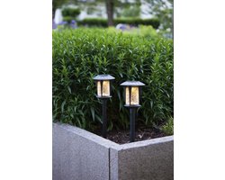 RTM Lighting Solar Priklamp -Zwart -Set van 2 -32CM -Zonne-Energie