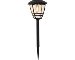 RTM Lighting Solar Priklamp -Zwart -Warm Wit -45CM -Zonne-Energie
