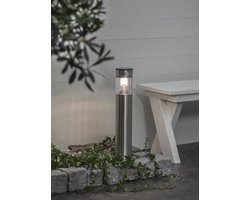 RTM Lighting Solar Staande buitenlamp -RVS -50CM -Beweginsmelder