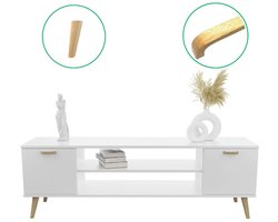 RTV Focus kast wit 135 cm - Scandinavisch