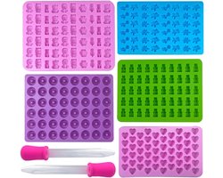 Rubber Bear Shape - 5 Stuks Candy Moulds Silicone - Gummy Bears Vormpjes - Snoep Mould Silicone voor Snoep - Jelly - Chocolade